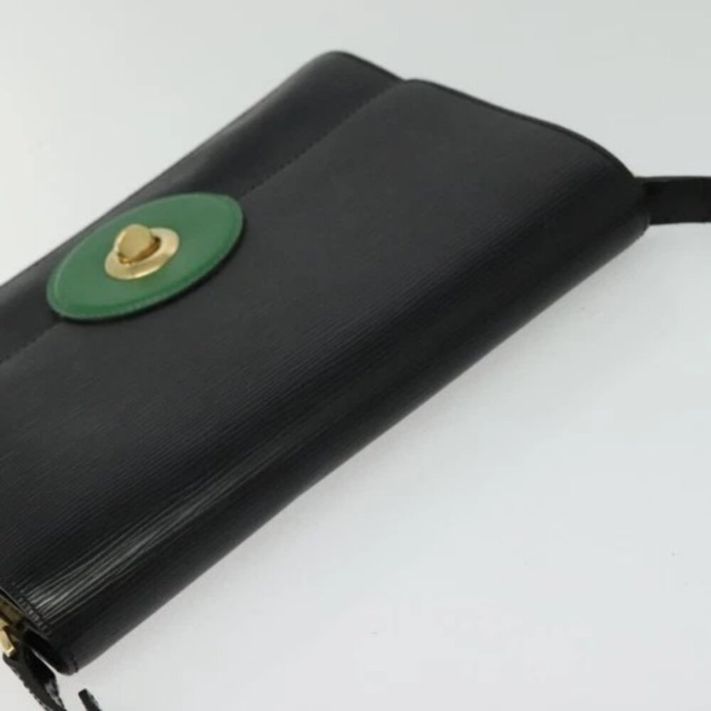 LOUIS VUITTON Epi Free Run Shoulder Bag Green Black M52414 LV Auth - Picture 7 of 16